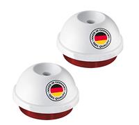 Westmark Lot de 2 Épine de Eid/Pique œufs en plastique et acier inoxydable Blanc/rouge 108022E3