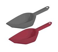 Westmark Lot de 2 pelles à pâtisserie, pesée, remplissage : env. 450 ml, plastique, Halvar, anthracite/rouge, 90952270
