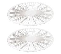 Westmark Lot de 2 séparateurs de gâteau ronds en plastique blanc 314322E3 - Double fonction - Diamètre : 32 cm