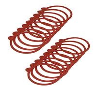 Westmark Lot de 20 anneaux en caoutchouc avec languette pour bocaux Rouge 112 x 128 mm