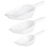 Westmark Lot de 3 pelles à pâtisserie, pesée, remplissage, capacité : 450 ml, 800 ml et 1400 ml, plastique, blanc - 909922E6