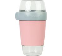 Westmark Lunchpot - 1150 ml, 3 compartiments, pour muesli, soupe et salade | Étanche, récipient principal micro-ondable, pot à yaourt congelable, passe au lave-vaisselle, sans BPA, rose, 5287226P