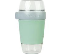 Westmark Lunchpot - 1150 ml, 3 compartiments, pour muesli, soupe et salade | Étanche, récipient principal micro-ondable, pot à yaourt congelable, passe au lave-vaisselle, sans BPA, vert, 5287226M