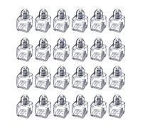 Westmark Mini présentoir universel - Contenance : 24 saupoudreuses - Capacité : 15 ml - Verre/acier inoxydable - Transparent/argenté - 63072611