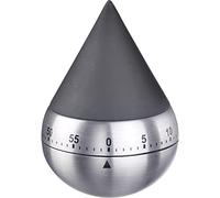 Westmark Minuteur, Mécanique, pour 60 Min, Design élégant, Acier Inoxydable/Plastique, Présentia, Argent/Noir, 10932260