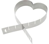 Cadre à pâtisserie extensible - coeur Incolore