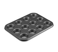 Westmark Moule à Mini-muffins, pour 12 muffins, revêtement antiadhésif, acier laminé à froid, Back Meister, anthracite, 32912270