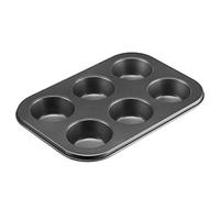 Westmark Moule à muffins, pour 6 muffins, revêtement antiadhésif, acier laminé à froid, Back Meister, anthracite, 32882270