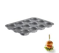 Westmark Moule antiadhésif perforé pour petits pains Mini 12 places noir 0,90 kg