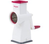 Westmark Moulin à Amandes avec Pied Ventouse, Dimensions : 18,9 cm, acier Inoxydable/Plastique, Almondo, Blanc/Rouge, 97152260