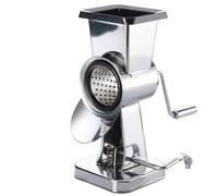 Westmark Moulin à Amandes en Acier avec 2 Tambours de Coupe et Pied Ventouse, Dimensions : 21cm, Acier Inoxydable/Plastique, Exklusiv, Argent/Noir, 97172260