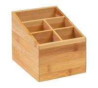 Westmark Organisateur de cuisine Tapas + Friends – 5 compartiments – Bambou brun 13 x 13,5 x 16 cm