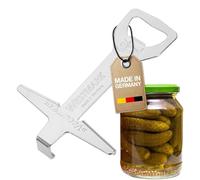 Westmark Ouvre-Bocal avec Décapsuleur, Longueur : 13,1cm, Acier, Chromé, Vacumex, Argent, 10562270