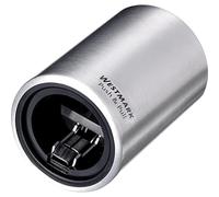 Westmark Ouvre-bouteille Automatique, Pour ouvrir les Bouteilles à Bouchon Couronne, Aluminium brossé, Push&Pull, Argenté, 5,3 x 5,3 x 8 cm