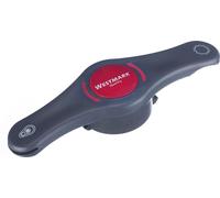 Westmark Ouvreur Combiné, Multi-Décapsuleur, Ouvre-bouteille/Boisson, Libère l'air des Bocaux, Longueur: 14,7 cm, Décapsuleur 4 in 1, Gris/Rouge, 10512280