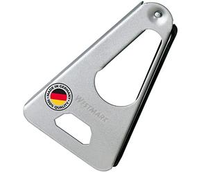 Westmark Ouvreur Universel avec Bande en Caoutchouc, Ouvre-Boîte /Ouverture de Couvercles et Décapsuleur, Longueur : 17 cm, Acier/Caoutchouc, Twist, Argenté, 10502270