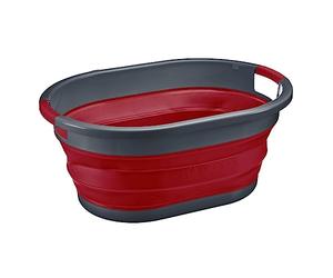 Westmark Panier à linge - Panier à linge pliable pour économiser de l'espace et pratique, poignées de transport, également pour le rangement ou comme organisateur, idéal pour Tiny Living - 24 litres