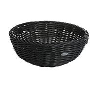 Westmark Panier/Corbeille Multi-usages, Convient pour l'Hôtellerie et la Restauration, Rond, Ø env. 23 cm, Hauteur : env. 9 cm, Fibre synthétique, Saleen Edition, Noir, 02010319101