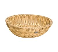 Westmark Panier en Osier, Convient pour l'Hôtellerie et la Restauration, Rond, Ø env. 29 cm, Hauteur : env. 9 cm, Fibre synthétique, Saleen Edition, Beige clair, 02051930101
