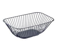 Westmark Panier métallique Angulo, petit modèle - Corbeille filaire décorative pour fruits et pain, idéale pour fruits, légumes, pain et viennoiseries - Noir, 25 x 15 x 8 cm