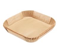 Westmark Papier cuisson pour friteuse à air chaud Carré Maxi - 100 inserts pour air fryer, aptes au contact alimentaire et résistants à la chaleur - 20 x 20 x 4,5 cm