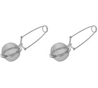 Westmark Passette/Filtre à thé avec Clapet, Teatime, ø 5 cm, longueur 16 cm, en Acier inoxydable, 15332270, Argent (Lot de 2)
