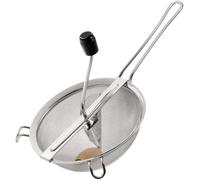 Westmark Moulin à Légumes, diamètre : 20 cm, Acier inoxydable/bois, Freches Früchtchen, Argenté/noir, 11982260