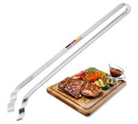 Westmark Pince à Grillade, Pince à Saucisses et à Servir avec extrémités serties et courbées, Acier inoxydable, longueur : 33,9 cm, Argenté, 12742270