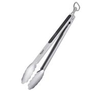 Westmark Pince à Grillade + Pince à Service, avec Manches en Acier Inoxydable et Poignées Caoutchoutées, avec Décapsuleur, 35 cm, Acier Inoxydable/Plastique, Argenté/Noir, 1625227Ö