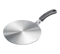Westmark Plaque d'adaptation à induction - Plaque d'adaptation pour cuisinière à induction pour faire des ustensiles de cuisine conventionnels à induction - Plaque avec poignée - Inox Ø 24 cm