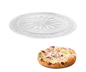 Westmark Plat à Gâteau, Ø 31 cm, Aspect Verre, Résistant à la Brisure, Plastique, Transparent, 34552211