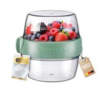 Westmark Pocketbox Maxi, boîte pratique Meal Prep to go, idéale pour les yaourts, fruits, légumes, snacks, 700 ml (2 x 350 ml), sans BPA, vert menthe