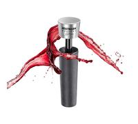 Westmark Pompe à vide à vin Savio Monopol Edition - bouchon de bouteille de vin avec effet sous vide pour une fraîcheur plus longue - argent-noir, 8,7 cm