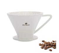 Westmark Porte-filtre/Filtre à Café en Porcelaine, Taille de filtre 2, Pour jusqu'à 2 tasses de Café, Brasilia, Porcelaine, 24472260