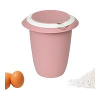Westmark Pot mélangeur - 1 l, couvercle anti-éclaboussures et bec verseur | Pour batteurs à deux fouets, anneau antidérapant, sans BPA, Made in Germany, rose/blanc, 3151227P