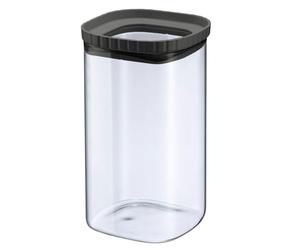 Westmark Récipient en Verre avec Couvercle en Silicone - Récipient de Conservation Pratique avec Couvercle, Idéal pour Conserver les Pâtes, les Épices, le Thé et Plus encore, Empilable - 1,5 Litres