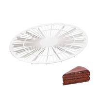 Westmark Refroidisseur et diviseur à gâteau – double fonction, rond Ø 32 cm, plastique blanc