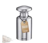 Westmark Salière gastro Alpha - idéale comme salière pour la restauration et les cuisines de cantines, sel et sucre - acier inoxydable, 500 ml, Argent, Argenté