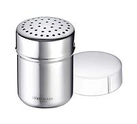 Westmark Saupoudreuse à épices G – Inox/plastique, gros trous, 80–100 g, argent/transparent