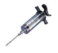 Westmark Seringue à Marinade avec Aiguille amovible, longueur : 22,5 cm, Avec échelle de graduation jusqu'à 1,5 oz/50 ml, plastique/acier inoxydable, transparent/noir, 61422280