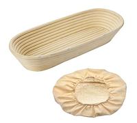 Westmark Set de Panier, 2 pièces, Paniers Ovale + Housse, Roseau/Coton, Beige clair/beige, 3202227B