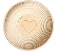 Westmark Set de paniers de fermentation avec coeur et housse Ø24,5x8,5cm, naturel, 2 pièces (1 set)