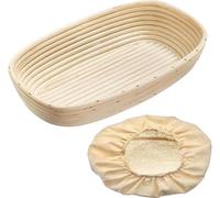 WESTMARK Gärkörbchen Set oval mit Bezug 33,5x20,5x8cm