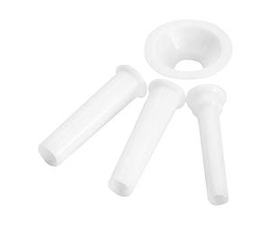 Westmark Set d'Entonnoirs à Saucisses, 4 pièces, ø 1,5/2/2,3 cm, Accessoires pour hachoir Westmark 97542260/Taille: 10, plastique, blanc, 14952230