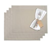Westmark Sets de table, 4 pièces, 42 x 32 cm, Synthétique, beige/crème, édition Saleen : Home, 01210210150