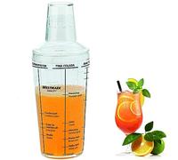 Westmark Shaker à Cocktails avec 5 Recettes Imprimées, Volume : 0,5 l, Plastique, Casablanca,Transparent, 62892260