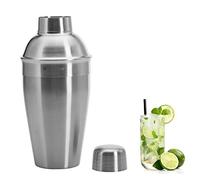 Westmark Shaker à Cocktails avec Passoire et Couvercle Intégré, Volume : 0,5 Litre, Acier Inoxydable, Argenté/Brossé, 62812260