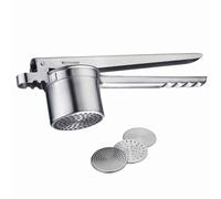 Westmark Presse à pommes de terre et Spätzle Quadro – Inox, 4 disques interchangeables, argenté