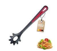 Westmark Spaghettilöffel/Pasta-Schöpflöffel, Hitzebeständig bis 270 °C, PPA, Länge: 30,5 cm, Gallant Plus, Schwarz/Rot, 29602275