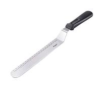 Westmark Spatule coudée, avec graduations en cm, longueur : 38,7 cm, acier inoxydable/plastique, argenté/noir, 30072270